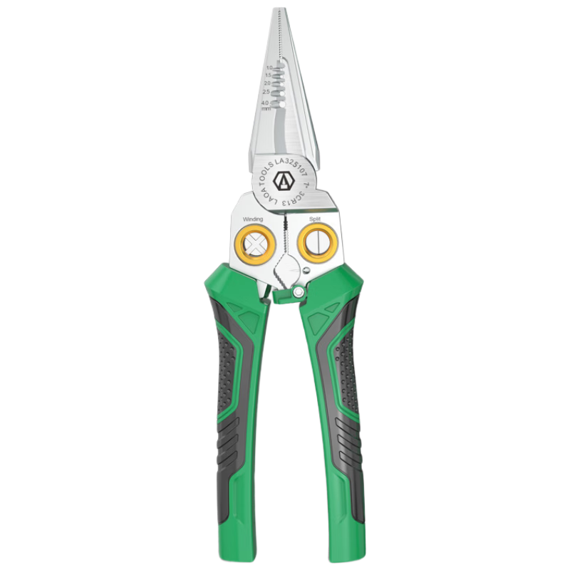 LAOA LA325107 7-in-1 Multifunctional Electrician Wire Stripper Pliers Stainless Steel Needle Nose Cutting Pliers