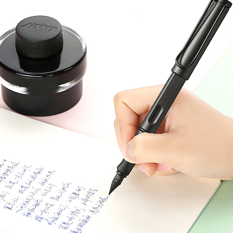 LAMY [Imported Stationery] German LAMY Safari Series Matte Black Fountain Pen EF Nib Handwriting Practice Posture-Correcting Fountain Pen Student Stationery Office Gift Graduation Present Corporate Bulk Purchase