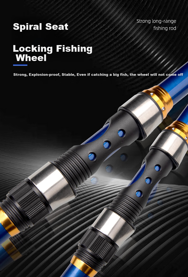Taigek Tiger Wind Sea Rod Set, Long-Distance Casting Rod, Sea Fishing Rod, Fishing Boat, 2.7 Meters Set, Complete Fishing Rod Set, One Set Randomly Sent 6