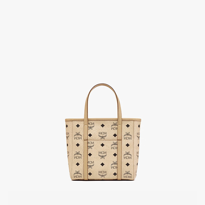 MCM JD Exclusive TONI Mini Basket Handheld Crossbody Tote Bag Beige