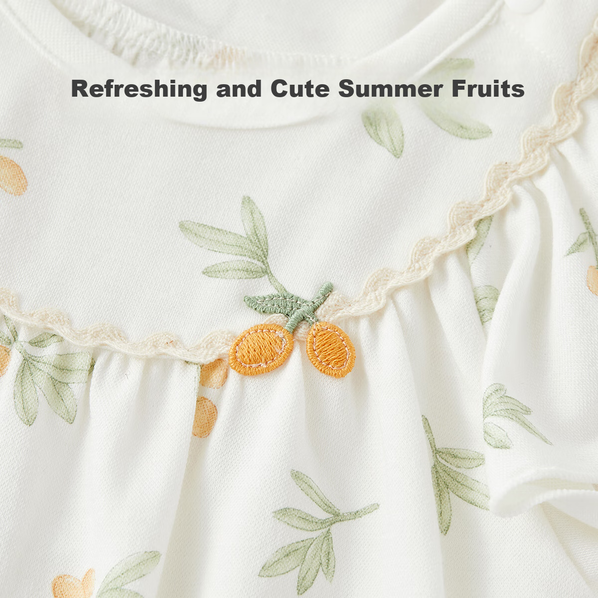 Wismorni Baby Short-Sleeve Bodysuit, Summer Infant Modal Onesie, Thin Newborn Triangle Romper