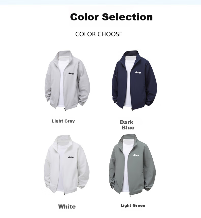 JEEP Sun Protection Clothing for Men And Couples, Outdoor Ice Silk Sun Protection Garment, Lightweight Outdoor Fishing Wear, Breathable Sun-Blocking Hooded Skin Coat 5