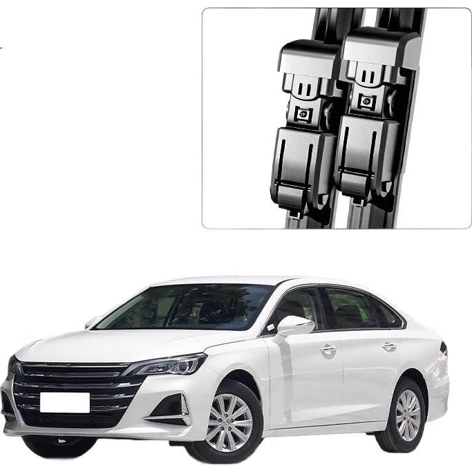 Бескаркасные дворники AOLIN для Hongqi HS5/Trumpchi GA6 [с 2019 г.в.], оригинальный размер, резиновая полоса класса А, 2 шт.