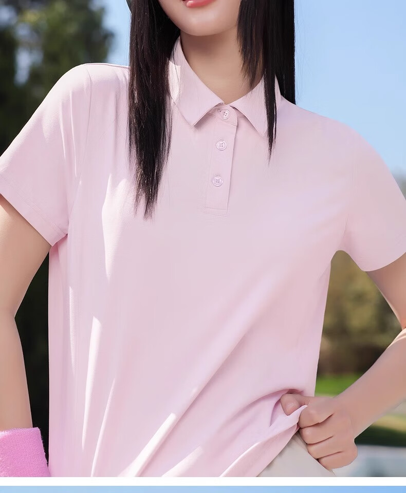 Warrior Women's Polo Shirt Short Sleeve T-Shirt Summer 2026 New Sun Protection Quick-Dry Ice Silk Collared Top Student Tee 22