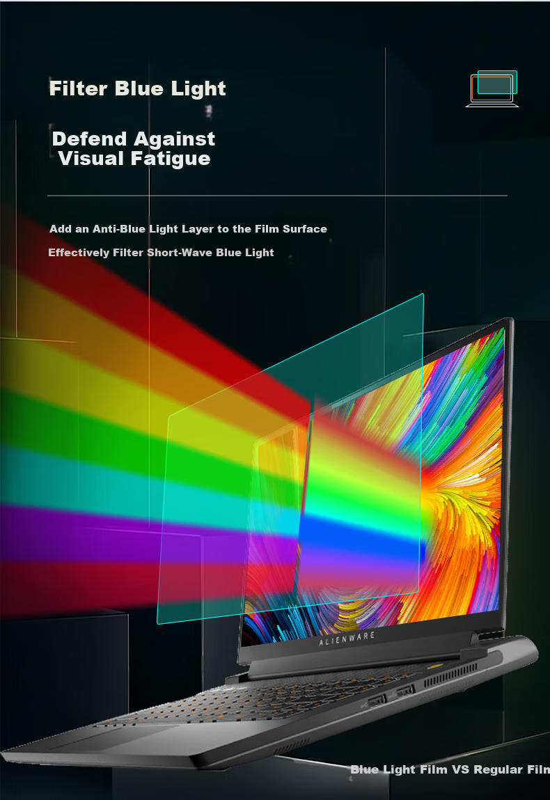 Jiasu Alien Starship 16X/16 Area-51 2026/25 Model M16 Ultra Anti-Blue Light Screen Protector, 16-Inch Anti-Blue Light Eye-Friendly High Transparency Screen Protective Film 4