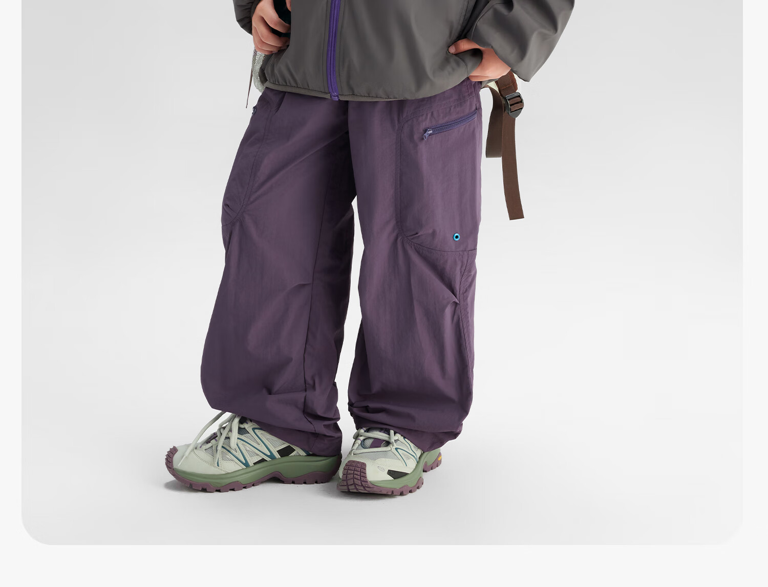 Zuoxi Boys' Fleece-Lined Jacket, 2026 New Children's Softshell Outerwear, Fleece Integrated Top, Gray, Size 160 46