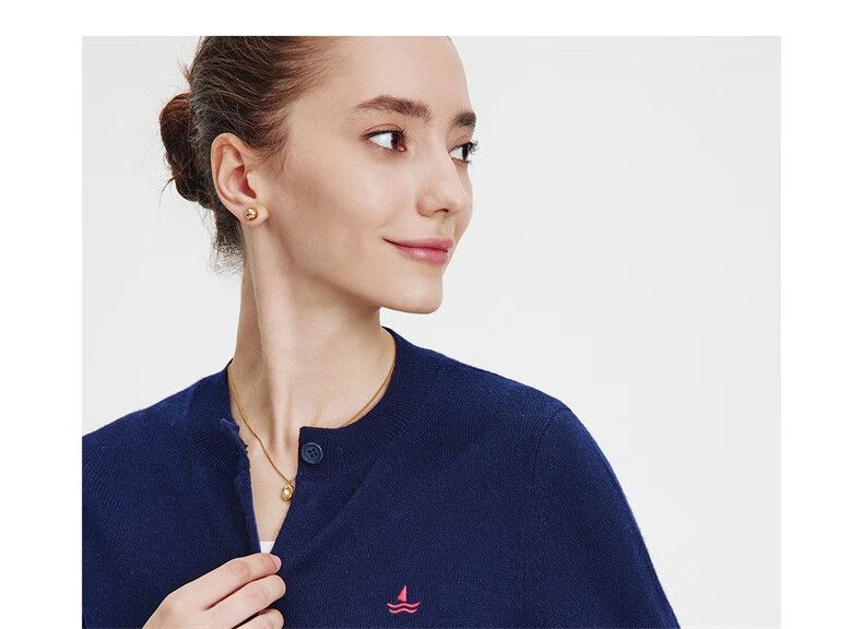 Navy Sail Italy Small Sailboat Women's Knitwear 100% Wool Cardigan Sweater Jacket 2334092021 Blue S 20