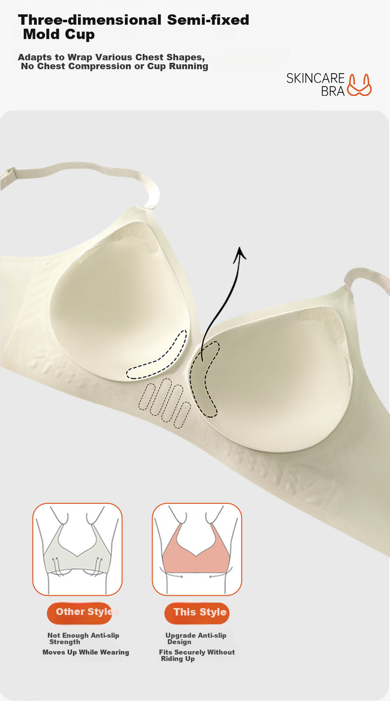 Miyou 7A Antibacterial Seamless Women's Underwear, Soft And Skin-Friendly Bra, Thin Summer Style, Breathable Push-Up Brassiere 4