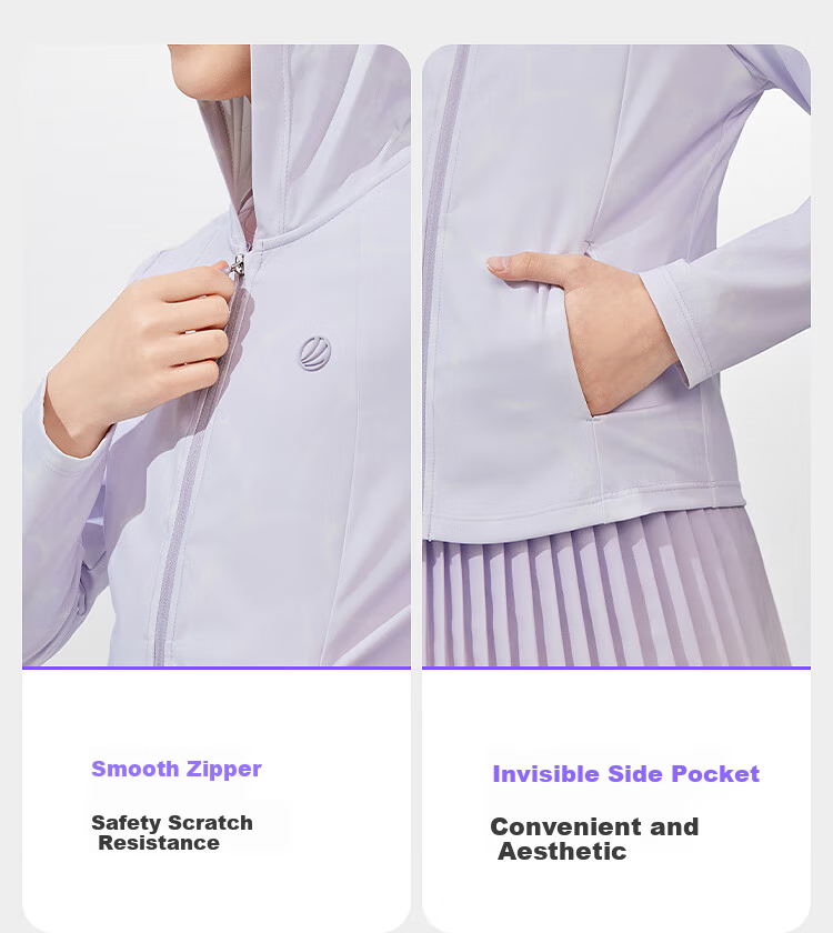 BOSIDENG Summer National Standard Original Yarn Sun Protection Clothing for Girls, UPF100+ UV-Resistant Trendy Outdoor Travel Jacket 12