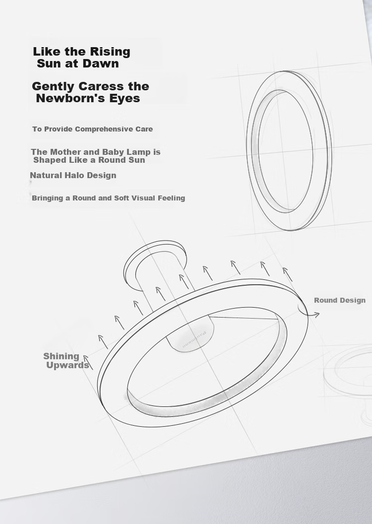 Paulmann P German Eye-Protecting Ceiling Light, Angel Ring Mother And Baby Lamp, Bedroom Living Room Light, Children's Study Full Spectrum Lighting Fixture 2
