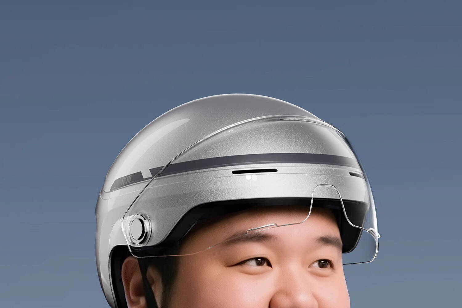 TWOBEE Electric Bike Helmet Summer Half Helmet Electric Motorcycle Scooter Helmet 3C Certified Men's Extra Large Size Four Seasons Helmet Galaxy Silver 19