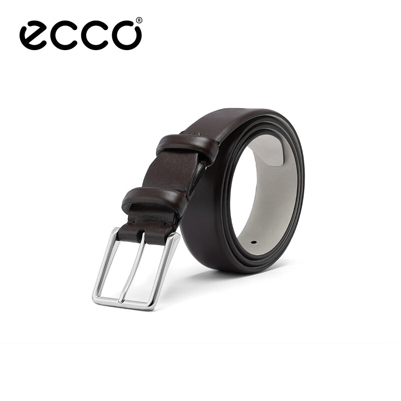 ECCO Gift for Husband Or Boyfriend: ECCO Leather Light Luxury Business Men's Belt 9105893 Brown 110