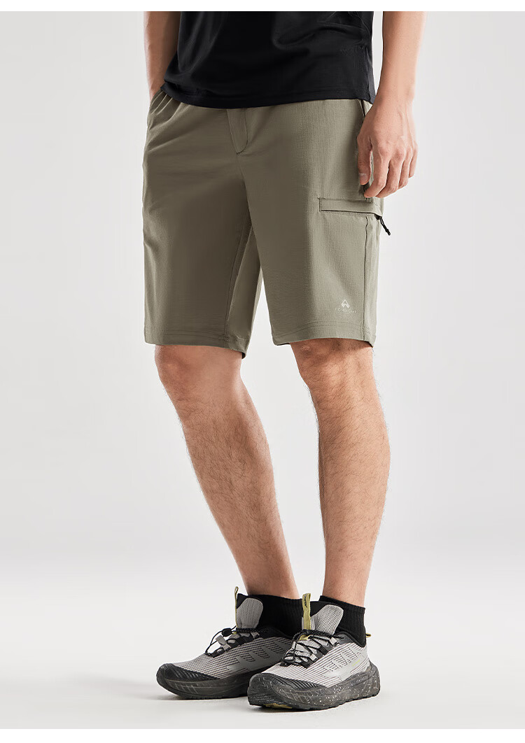 Pioneer Camp Quick-Dry Men's Summer Outdoor Water-Repellent Loose Fit Stretch Sports Casual Cargo Shorts 19