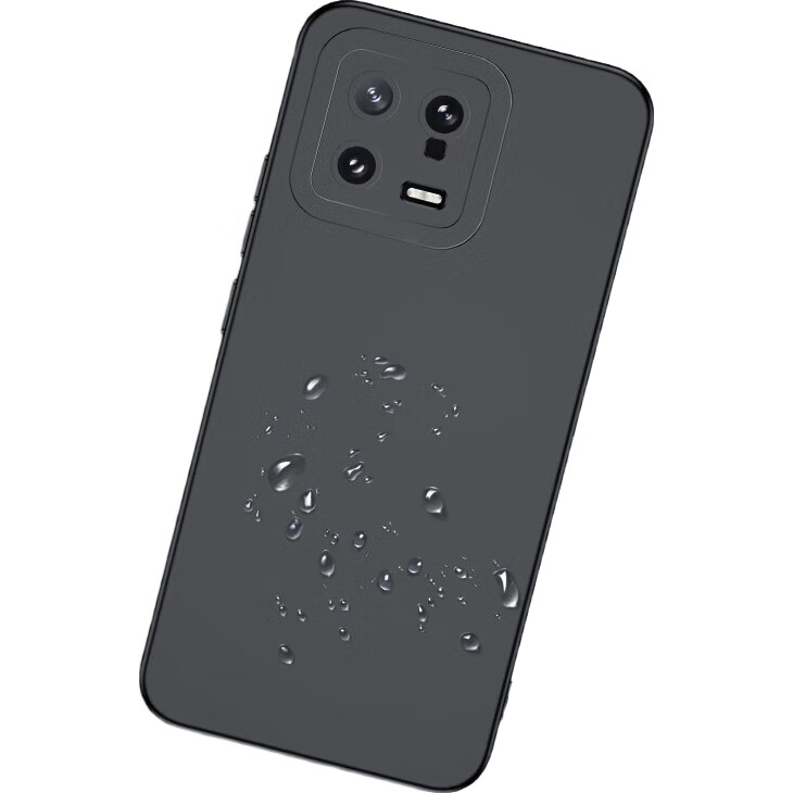 Чехол для телефона HOLDZU Angel Eyes для Xiaomi 13, силиконовый, противоударный, с защитой всей камеры, ультратонкий, матовый, премиальный дизайн для мужчин и женщин - Графитовый черный
