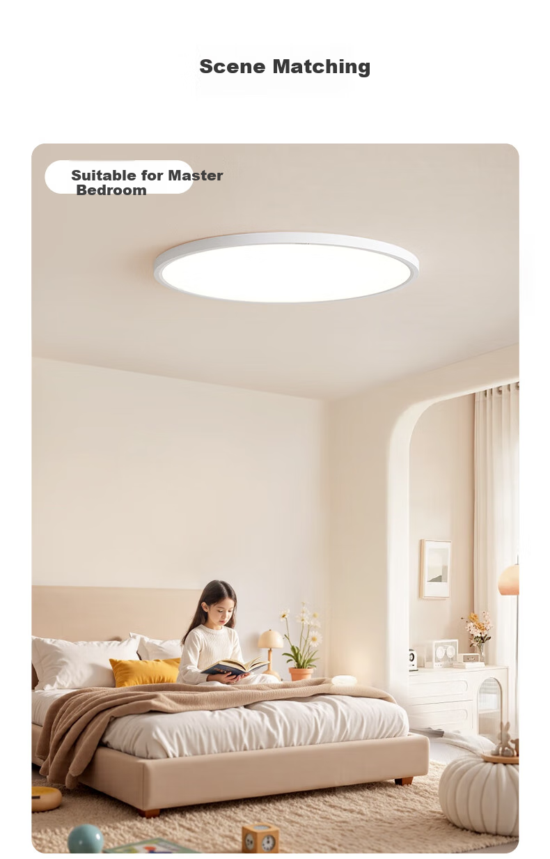 Haier Eye-Protection Ceiling Light, Full Spectrum Living Room Lamp, Simple Bedroom Light, LED Lighting Fixture [Installation Included] 20
