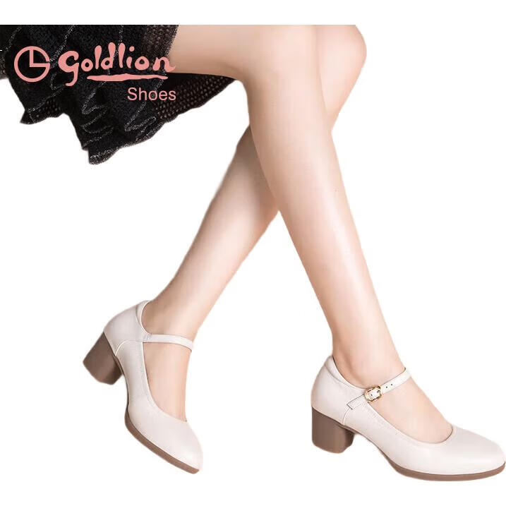 Женские туфли Goldlion, модель G662330005, цвет бежевый, размер 35