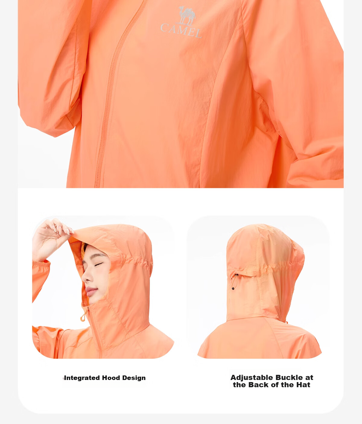 CAMEL Outdoor Original Yarn Sun Protection Jacket 2025 Summer Ice Silk Breathable Sunshade UV Protection Loose Outdoor Fishing Shirt L 8