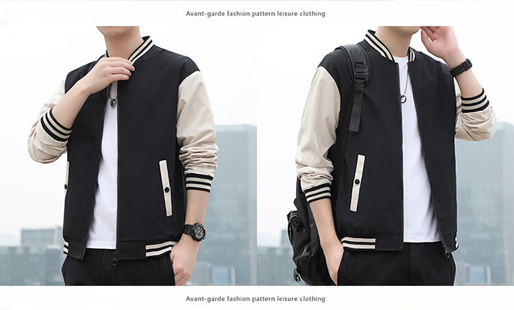 TUCANO Men's Spring Autumn Baseball Collar Casual Jacket Sport Comfortable Fashion Top Green 4XL 3