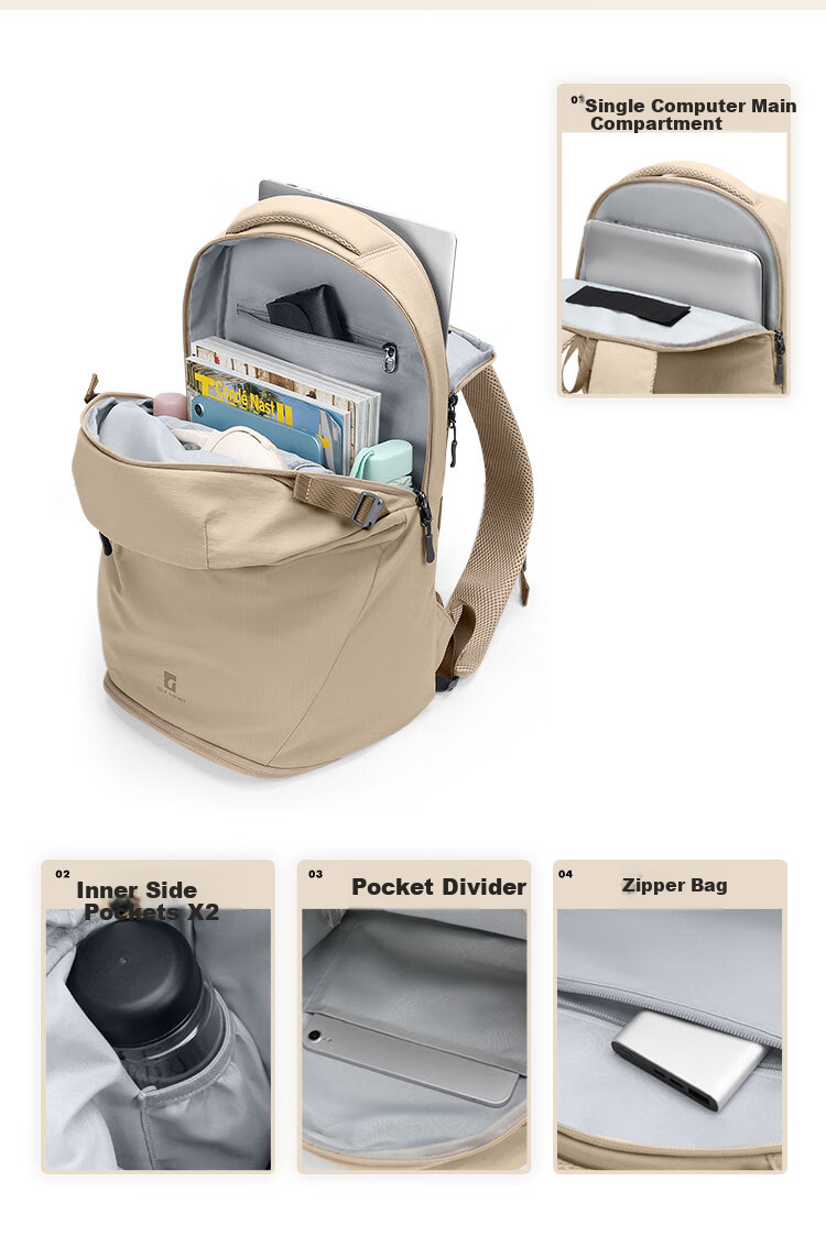 GOLF Backpack for Men And Women, Casual Laptop Bag, 15.6/16 Inch Laptop Backpack for Students, Travel Backpack 10