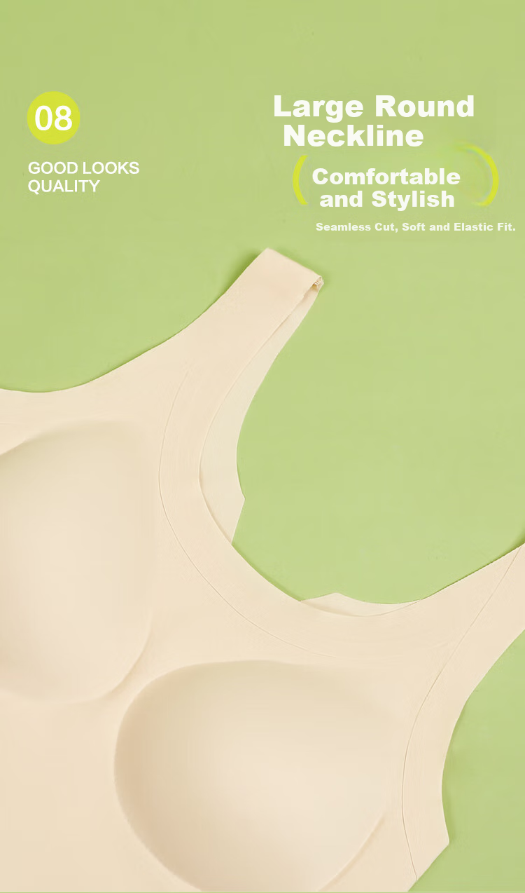 Hodo Women's Summer Ice Silk Seamless Camisole with Built-In Bra Pads, Sleeveless Undershirt E0-08 Elegant Black 165 4