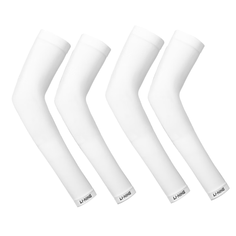 Li-Ning Ice Sleeves [Set of Four], Sun Protection Arm Sleeves for Men And Women, Ice Silk Arm Covers, UV Protection, Cool Arm Sleeves for Cycling And Arm Protectio