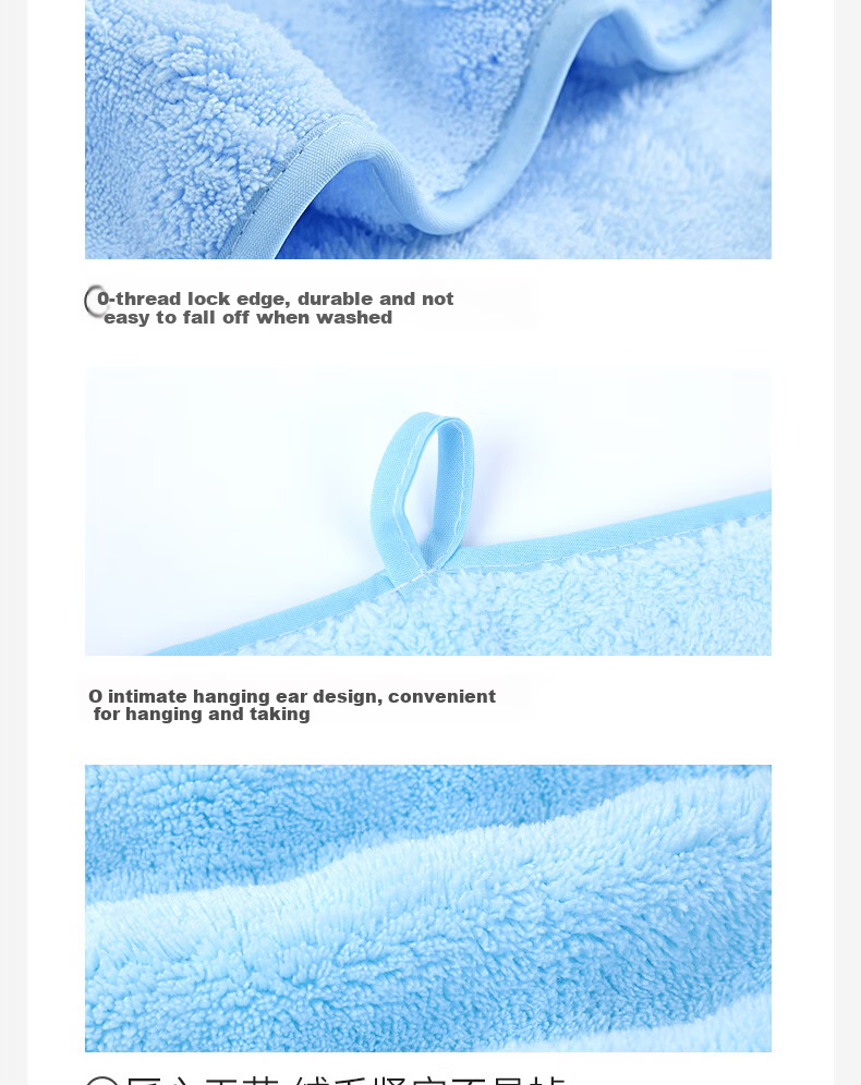 Grace Jieliya 10A Antibacterial Extra Large Soft A-Class Unisex Bath Towel Absorbent Face Wash Towel 4-Pack Sports 11