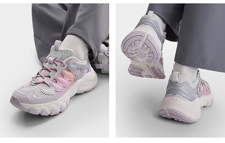 FILA Mushroom Sneakers Modern Sports Shoes Women's Autumn Winter Thick Sole Casual Dad Shoes 39