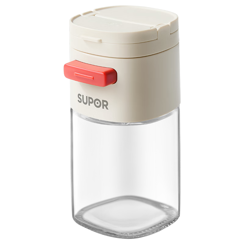 SUPOR Glass Spice Jar Multifunctional Seasoning Container with Measuring Salt Shaker KGF20CA10