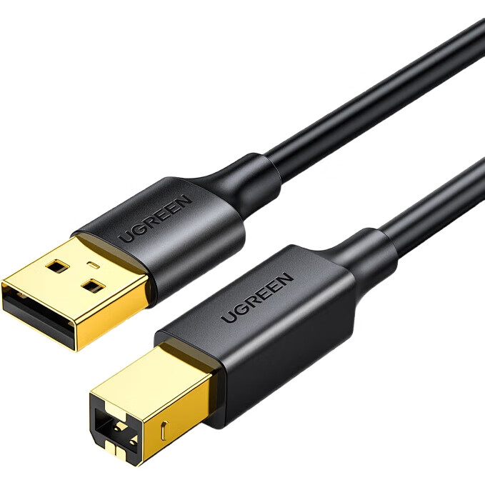 Кабель UGREEN для принтера USB 2.0 AM/BM, 5 метров, с позолоченным разъемом, высокоскоростная печать, универсальный для HP, Canon, Epson