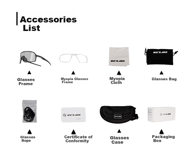 GUB Cycling Glasses, Anti-Glare, Photochromic, Day And Night Use, for Men And Women, Eye Protection, Road Bike, Myopia, Windproof, Sandproof 16