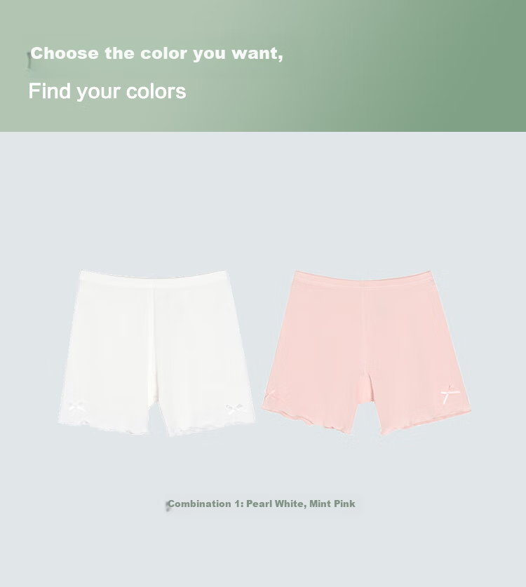 Hodohome Children's Underwear, Girls' Modal Antibacterial Pure Cotton Crotch Safety Shorts, Anti-Chafing Butterfly Bow Base Layer Pants 002 130 11