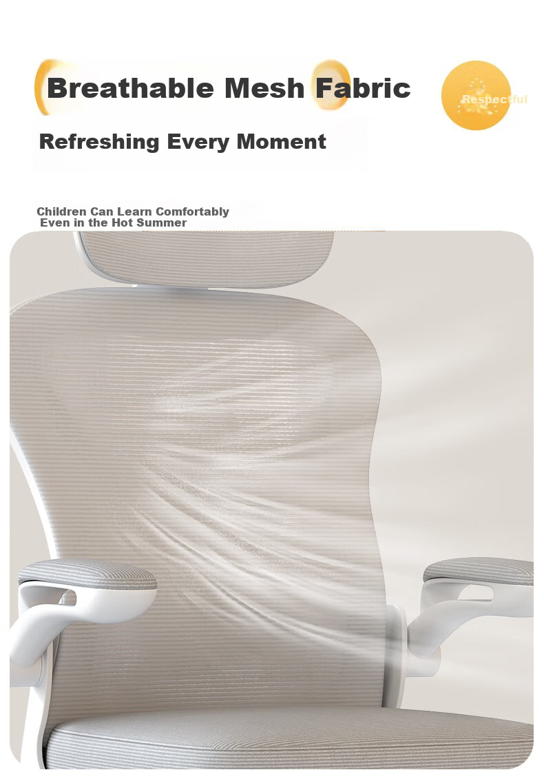 Quanpinwu Computer Chair, Study Chair, Office Chair, Ergonomic Chair, Student Chair, Lumbar Support Chair, Swivel Chair, Gaming Chair, Height Adjustable 15