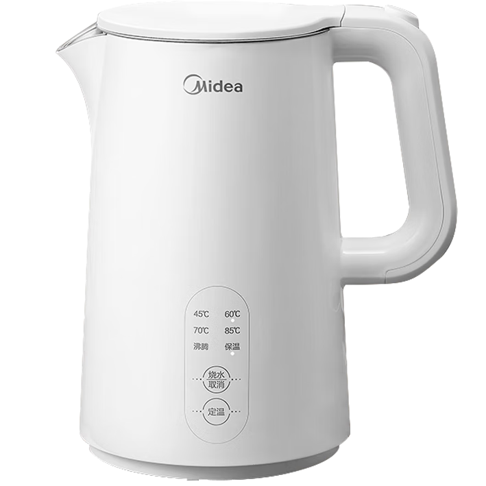 Midea Electric Kettle, Water Boiler, Health-Preserving Automatic Power-Off, Temperature Maintenance Integrated, 316L Mother And Baby Grade Stainless Steel, 1.5L Capacity Constant Temperature Kettle for Milk Preparation, 15X301-PRO