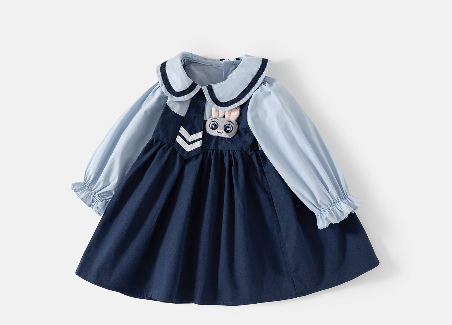 Banxidi Girls' Dress Spring New Stylish Baby Princess Dress Birthday Dress Spring and Autumn Children's School Style Skirt 1