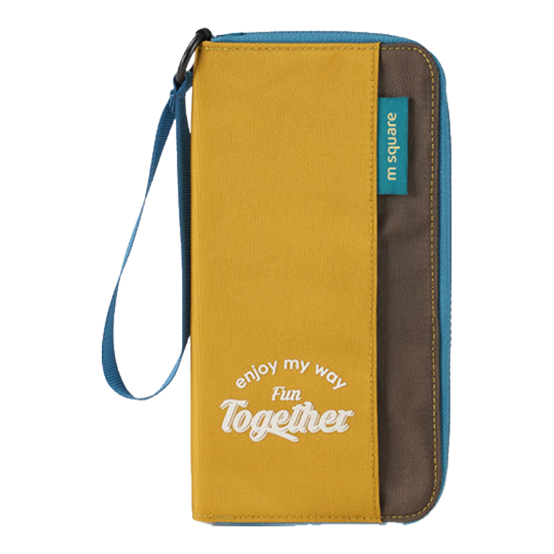M Square RFID Anti-Theft Passport Holder Travel Document Organizer Large Capacity Protective Case Portable for Abroad