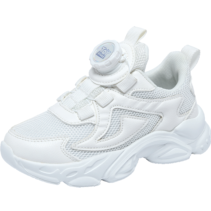 Disney Kids Running Shoes Boys and Girls Spring Autumn Outdoor White Breathable Sports Shoes Size 28