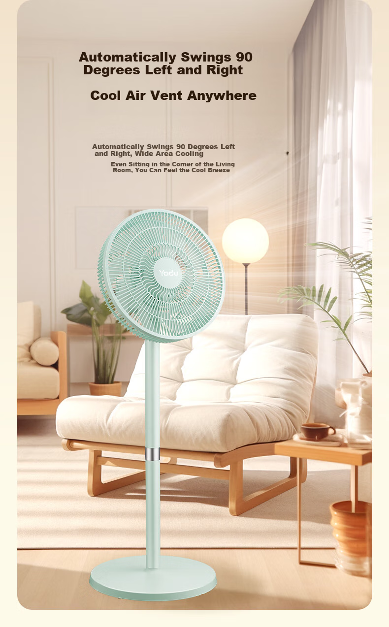 Yadu Electric Fan, First-Class Energy Efficiency Fan [DC Inverter], Home Remote Control Floor Fan, Energy-Saving Fan with Timer, Quiet Sleep Cooling Device 3