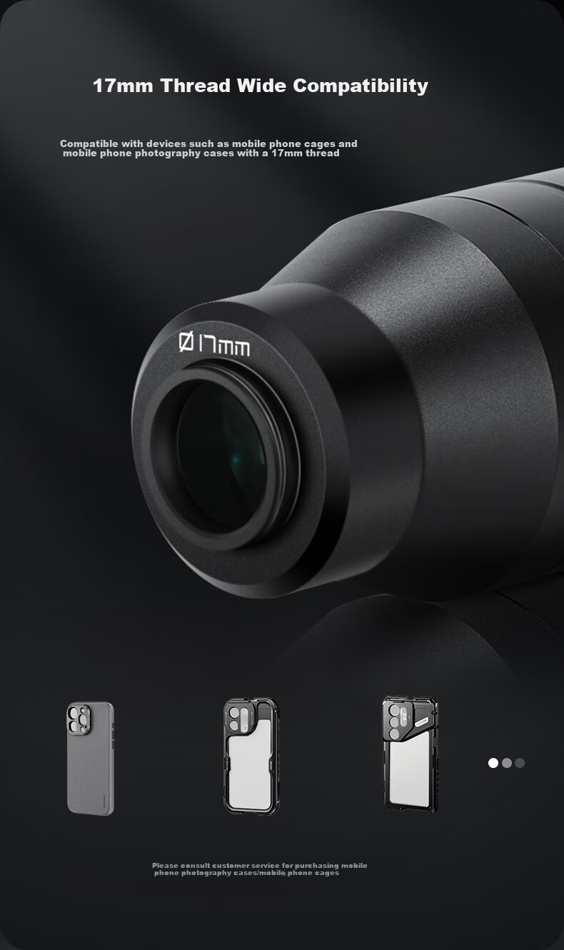 NEEWER Phone Lens, 16mm Macro Probe, Suitable for 17mm Threaded Back Plate Mount, IPhone 18 Pro Max, Rabbit Cage Accessories, for Long-Distance Shooting, Insects And Plants Close-Ups, Photography 10