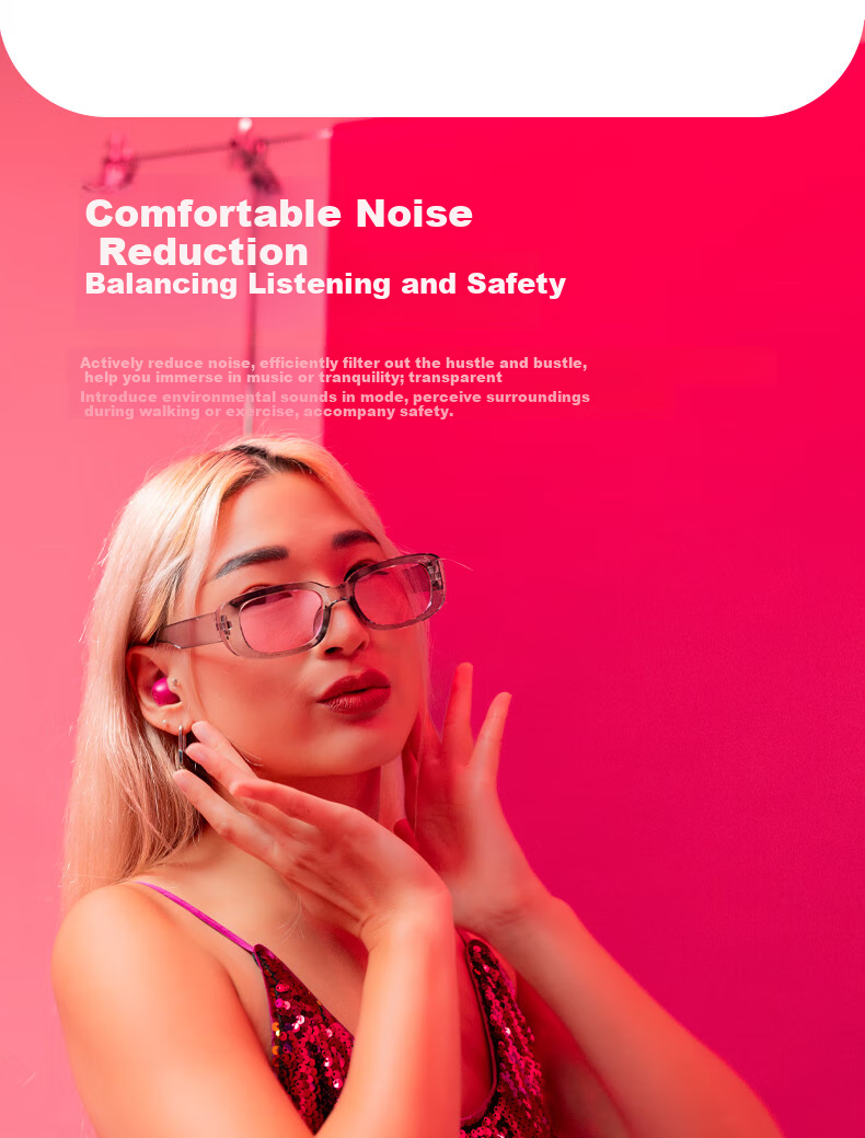 JLab GO Pop ANC True Wireless In-Ear Noise Cancelling Earbuds Mini Bluetooth Headphones Gaming Sports Music Earphones Compatible with Android/iOS Gift Black 5
