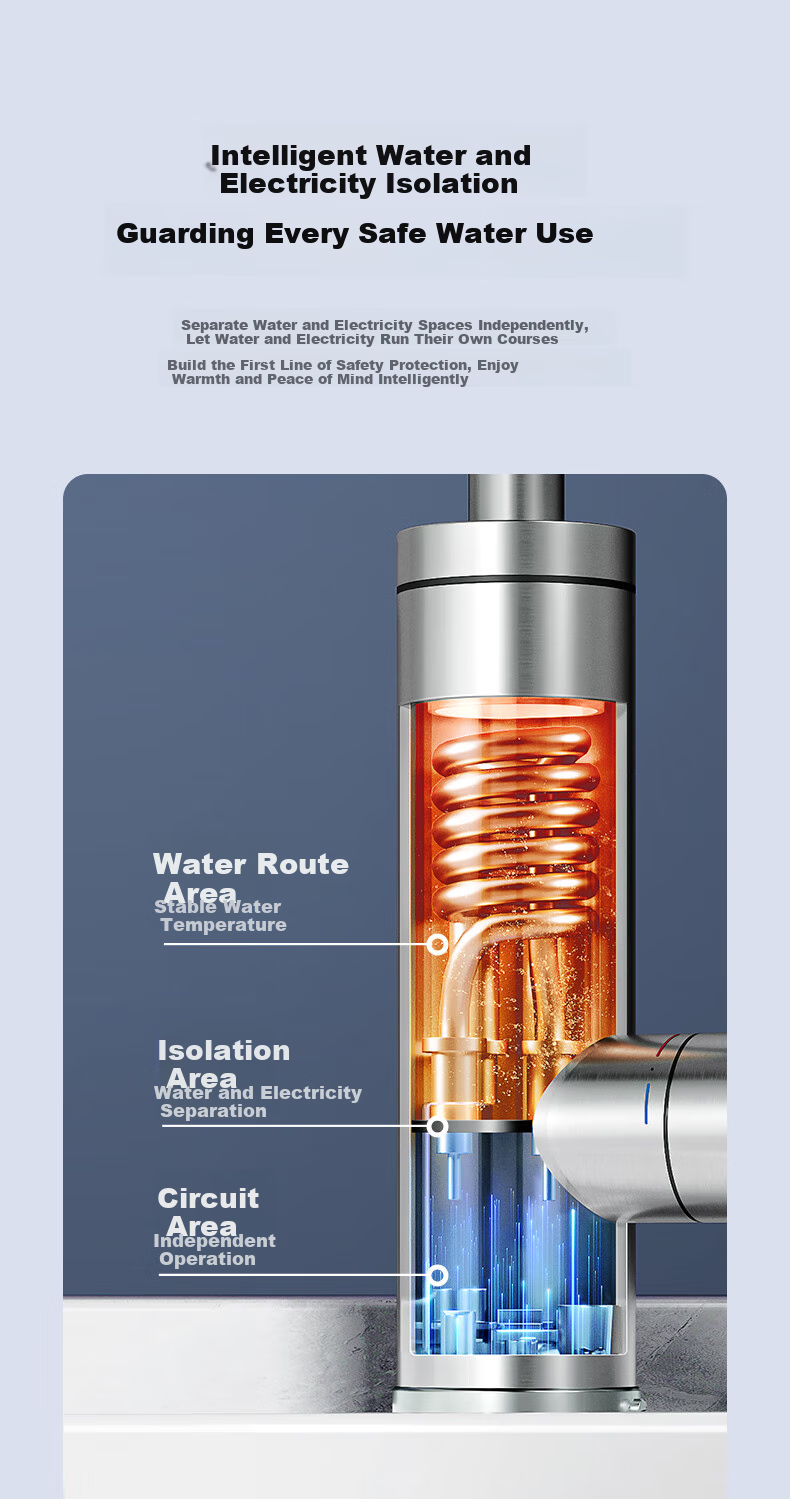 PHILIPS Electric Hot Water Faucet, Instant Stainless Steel Body, Dual-Purpose Hot And Cold Kitchen Heating Faucet, Variable Frequency Electric Water Heater AWH1191SS/93 10