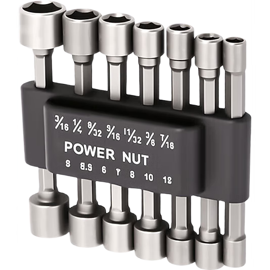 GeeLii Screwdriver Bit And Socket Set, Hexagonal Extended Sockets with Connectors, 14-Piece Set, 80001