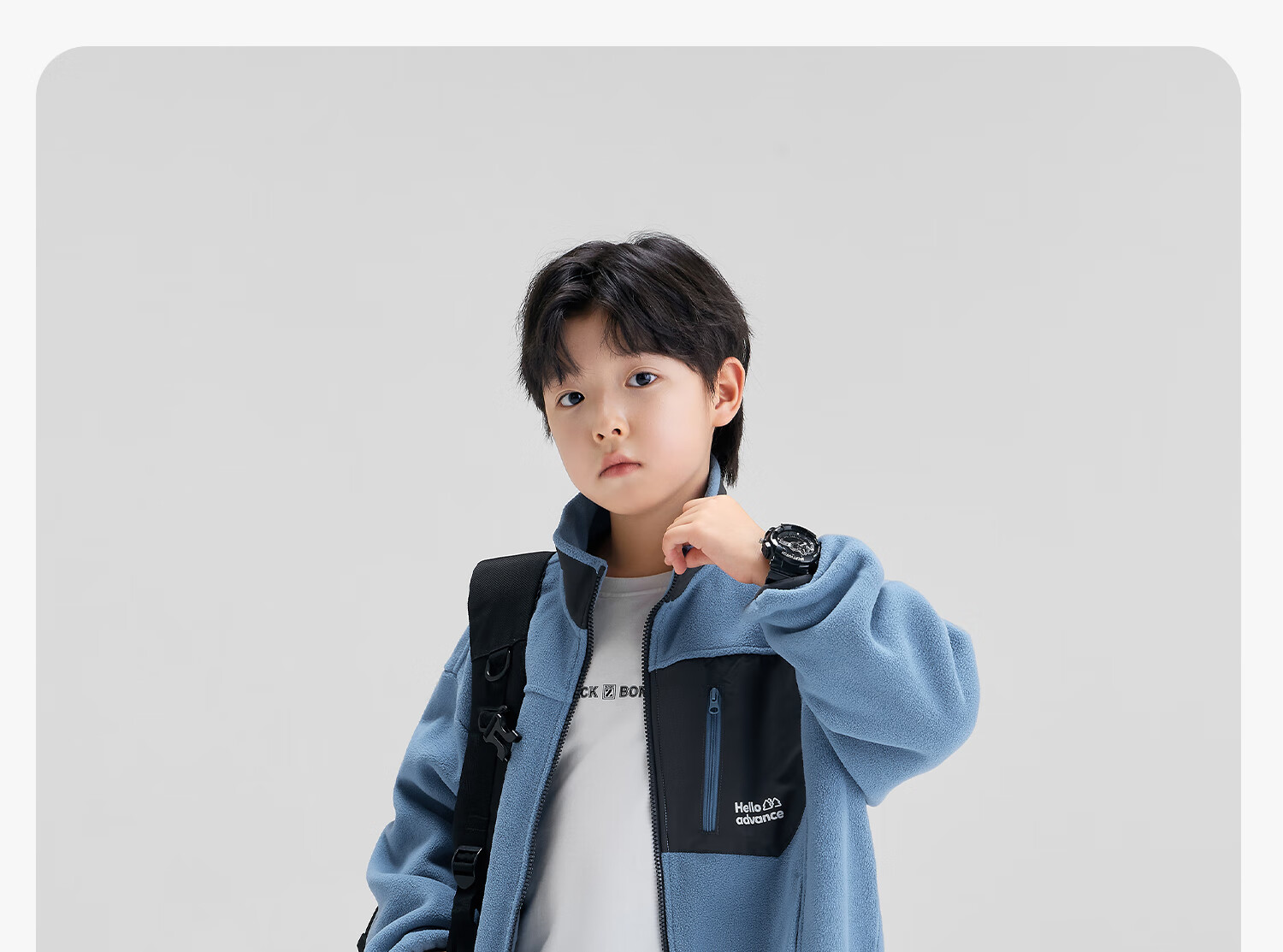 Zuoxi Boys' Fleece Jacket, 2026 New Spring Outerwear, Children's Heat-Resistant Anti-Static Fleece Coat, Blue, Size 150 17
