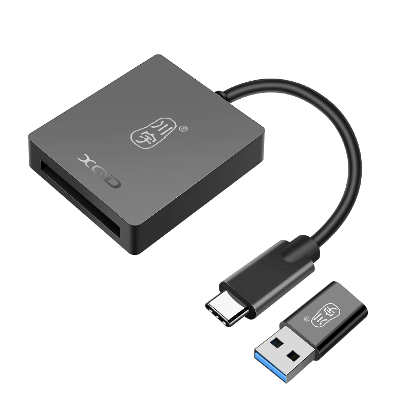 Chuanyu Type-C/USB3.1(Gen 1) High-Speed XQD Card Reader, Supports USB Protocol XQD Storage Cards, Compatible with D4/D5 DSLR Cameras