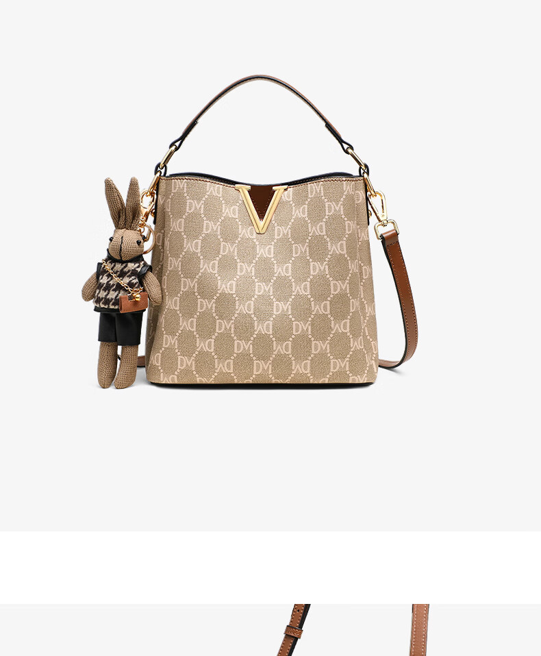 Aiqinghai Handbag, Women's Bucket Bag, Shoulder Crossbody Large Capacity Light Luxury Brand, Birthday Mother's Day Gift, Practical Present for Mom 7