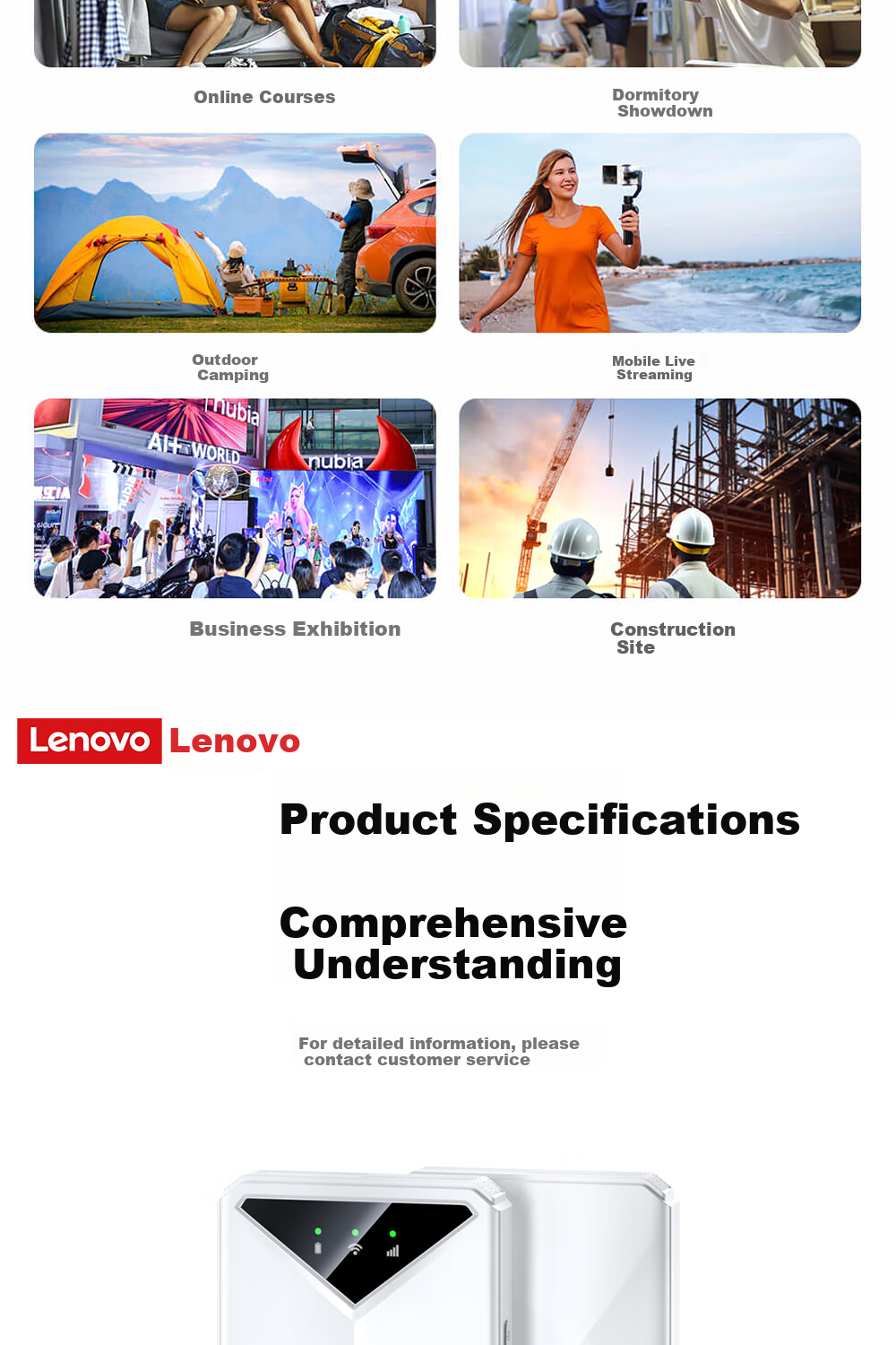 Lenovo Portable WiFi 6 5G 4G Wireless Mobile Universal Data SIM Card Unlimited Travel Network Car Router Laptop 2026 New Nationwide 17
