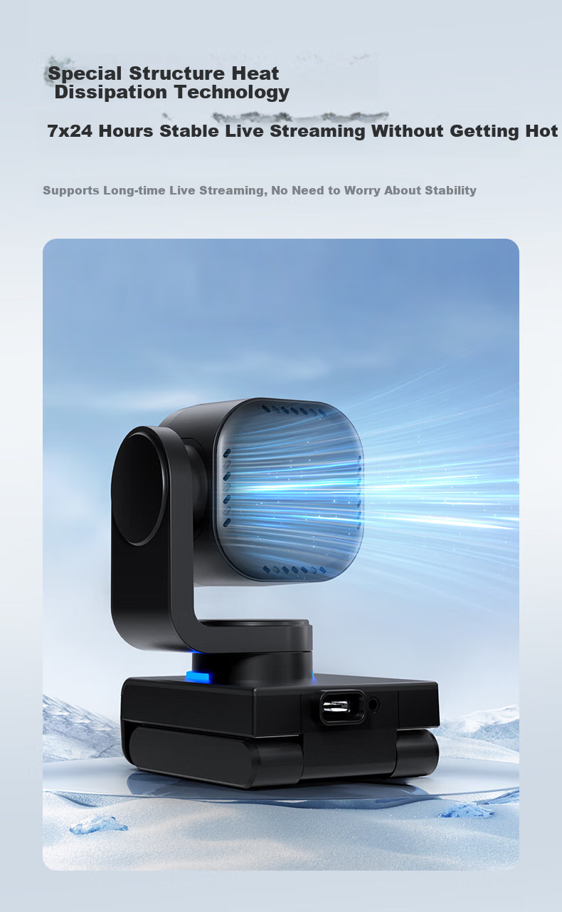 CreHiVi Mi Mou 2 4K Ultra HD AI Live Streaming Camera with Smart Pan-Tilt Tracking for E-Commerce Live Streaming, Entertainment, Meetings And Online Classes 15