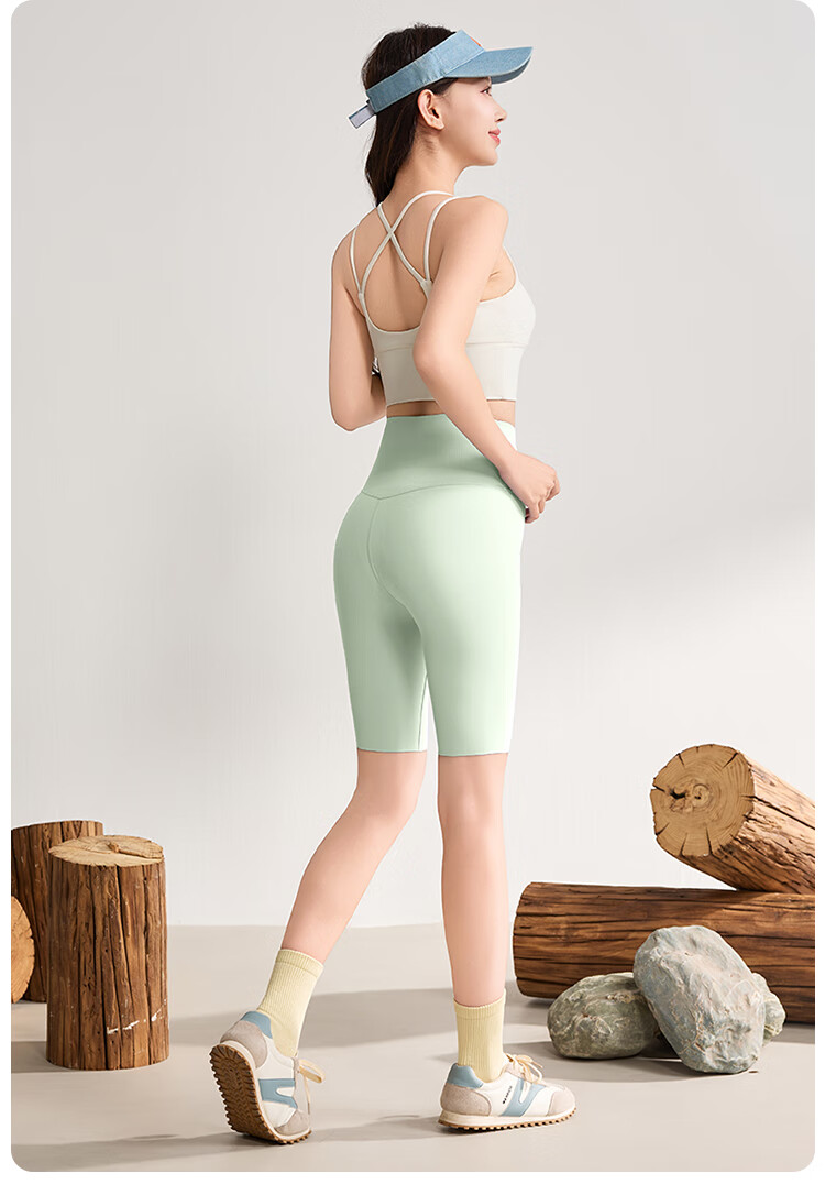 I'd Five-Minute Yoga Pants for Women, 2026 Summer Thin Style, Pressure-Elastic Seamless, for Outdoor Wear, Running, Fitness, Sports, Cycling Shorts 15