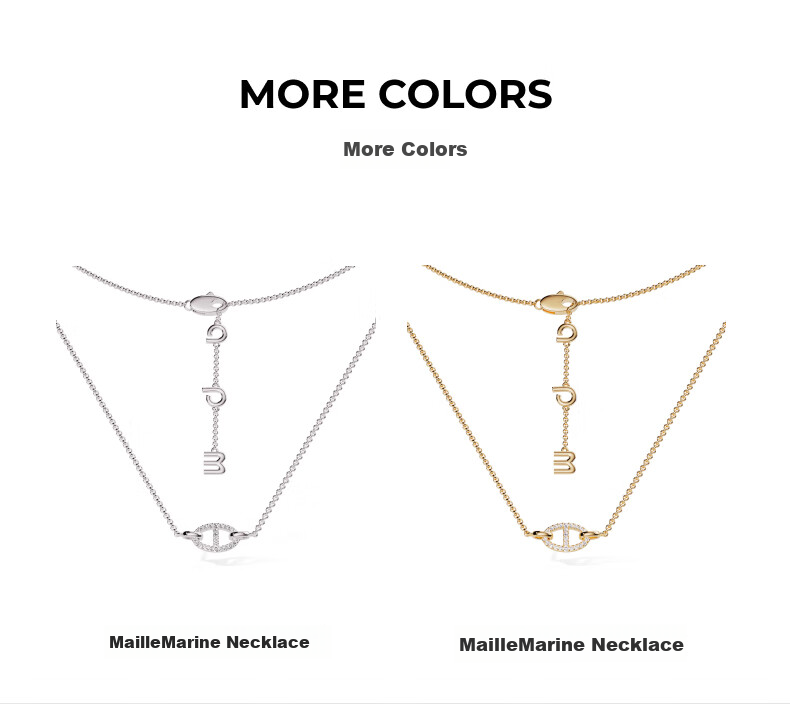 APM Monaco Collarbone Chain Pig Nose Necklace Sweater Chain Women's Light Luxury High-End Feel Birthday Gift for Girlfriend 4