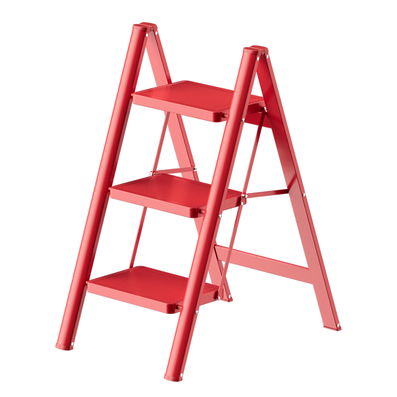 Kentai Household Folding A-Frame Ladder Thickened Steel Pipe Iron Ladder with Widened Steps New Home Step Ladder F3-HS3