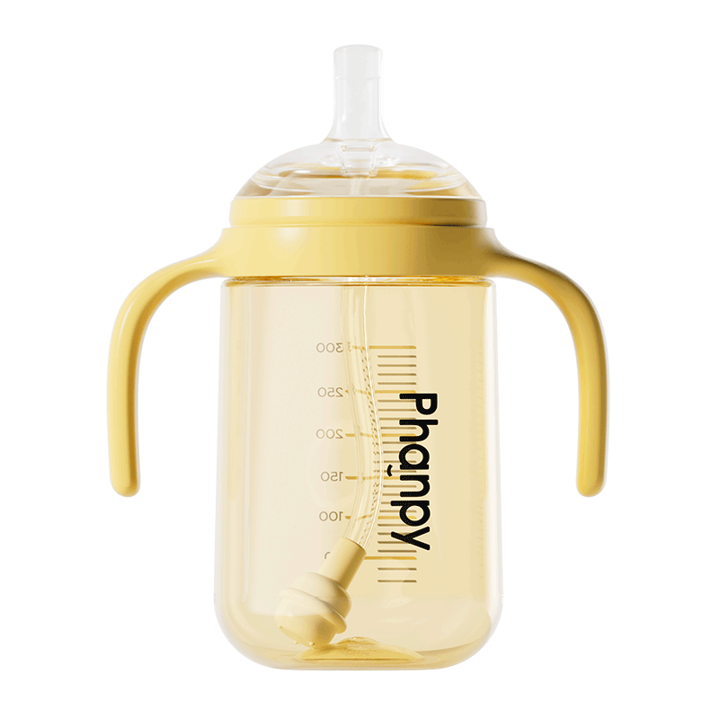 Xiaoyaxiang Weaning Baby Bottle 1-3 Years PPSU Straw Bottle Direct Drinking Cup with Gravity Ball Children's Water Cup 300ml